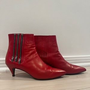 YSL Red Booties